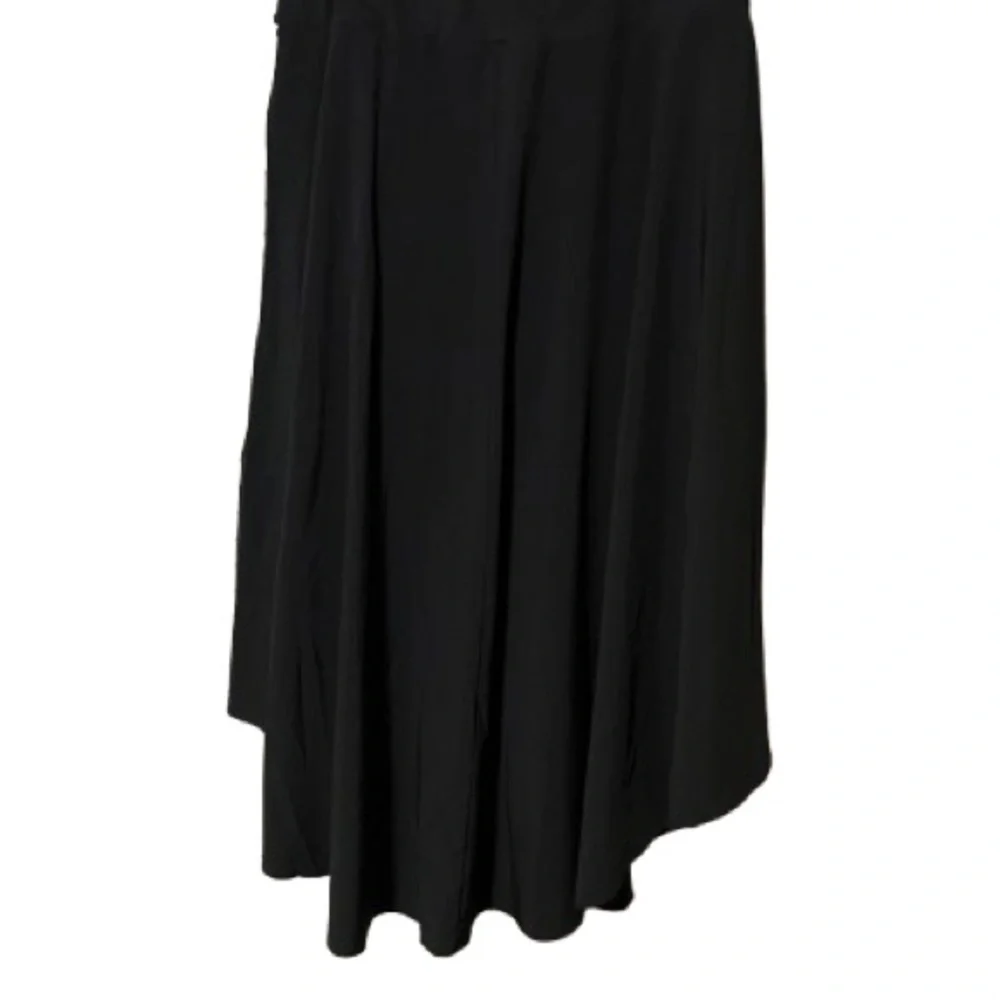 HALARA Black Asymmetrical Midi Skirt with built in shorts - Picture 2 of 3
